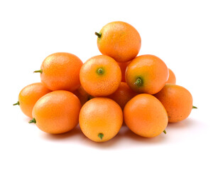 kumquat on white background