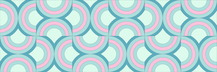 Decor. Scandinavian seamless pattern for ceramic tiles for 3D project. Tile design for bathroom and kitchen. Geometric decor. Multicolor. Wave. Fashionable pastel color combinations. Trends.