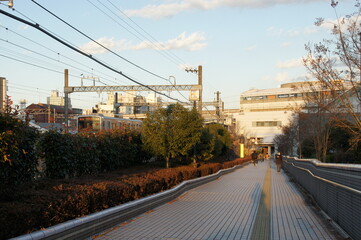 駅へ向かう通り