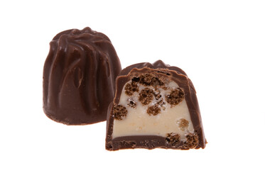 chocolate candy isolated