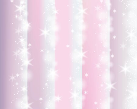 Pink Snow Stars Glitter Pastel Bokeh