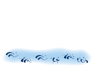 和風の手書き筆書き背景素材