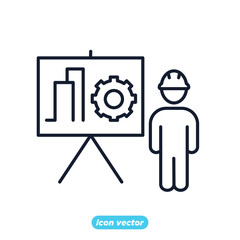 Engineering People icon. People Teamwork Engineering symbol template for graphic and web design collection logo vector illustration