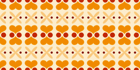 70's retro modern pattern material vector illustration	
