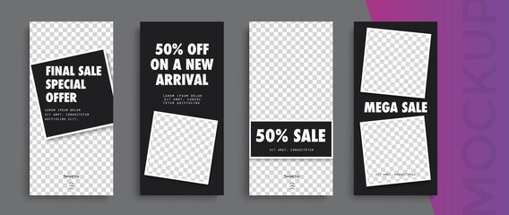 Set Sale poster template. Easy to adapt to brochure, annual report, magazine, poster, card, corporate presentation, portfolio, flyer, banner, website, app