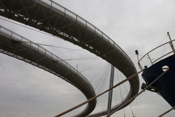 Pescara - Abruzzo  - The structure of the "Ponte del Mare" seen from below