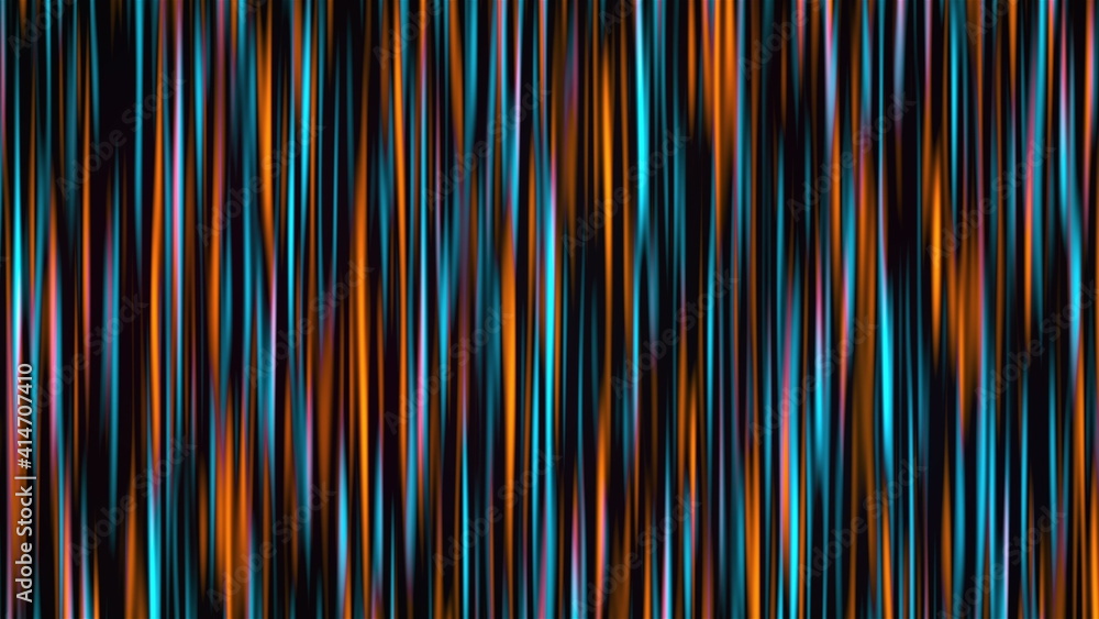 Poster many fast vertical lines, 3d rendering. computer generated colorful curtain and abstract holographic