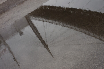 The reflection of the 