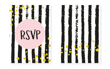 Shiny Gold Backdrop. Stripe Festive Design. Rose