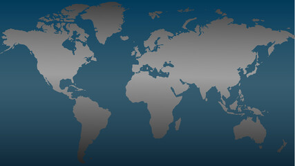 Fototapeta na wymiar World map abstract vector illustration blue background