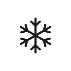 Snowflake icon design. Symbol of cold, winter, snow, ice, winter weather.Vector illustration.