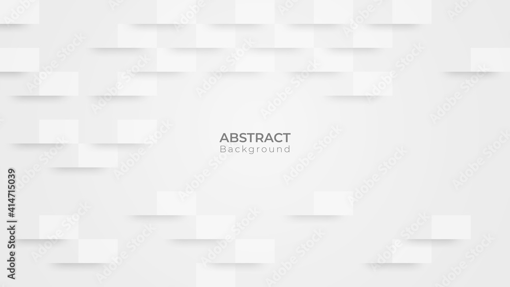 Poster abstract modern square background. white and grey geometric texture. vector illustration