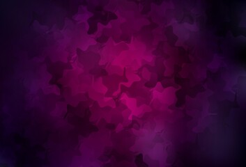 Dark Pink vector pattern with random forms.