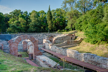 Ruins of roman baths at Hisarya, Bulgaria