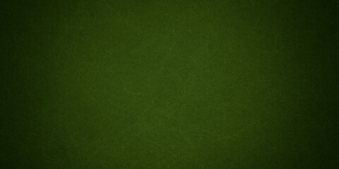 Elegant dark emerald green background with black shadow border and old vintage grunge texture design
