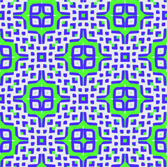 Seamless pattern with multicolored shapes.