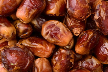 medjool dates on white background