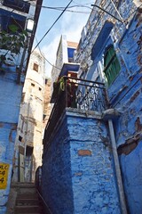 Fototapeta na wymiar blue houses old city jodhpur, rajasthan,india