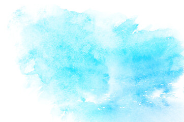 Abstract blue watercolor background texture