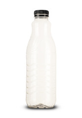 large plastic empty juice bottle