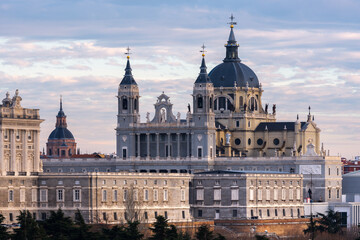 Obraz premium Almudena Cathedral, Madrid, Spain