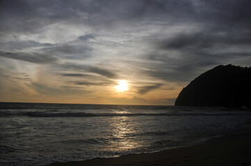 Fototapeta premium sunset over the sea