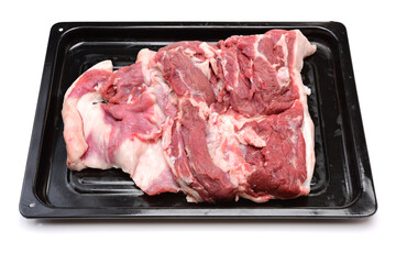 raw lamb meat background