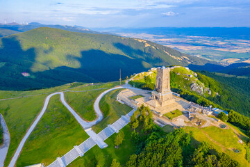 Monument to Freedom commemorating battle at Shipka pass in 1877-1878 in Bulgaria