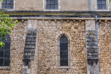 Obraz premium Church of Saint-Pierre-le-Puellier (Eglise Saint-Pierre-le-Puellier d'Orleans) - French church of XII and XVII century located in Orleans. Department of Loiret and Center-Val de Loire region. Orleans,
