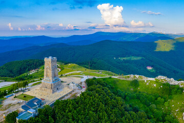 Monument to Freedom commemorating battle at Shipka pass in 1877-1878 in Bulgaria