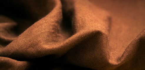 Beautiful abstract brown fabric details