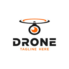 Drone Logo Design Template Inspiration, Vector Illustration, Modern, Minimalist.