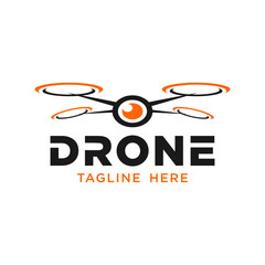 Fototapeta premium Drone Logo Design Template Inspiration, Vector Illustration, Modern, Minimalist.