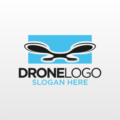 Drone Logo Design Template Inspiration, Vector Illustration, Modern, Minimalist.