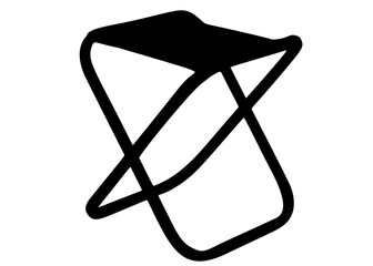 Small folding chair.