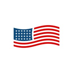 American flag logo vector