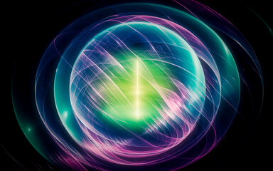 digital image generated on a computer consisting of beautiful abstract geometric shapes, lines of different colors for a background image or web design