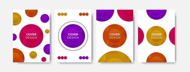 Circle shape cover with many colors