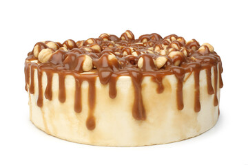 Cream cake with hazelnuts