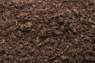Black land for plant background.