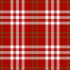 Classic tartan texture seamless pattern. Traditional Scottish checkered plaid ornament. Coloured geometric intersecting striped vector illustration. Seamless fabric texture.