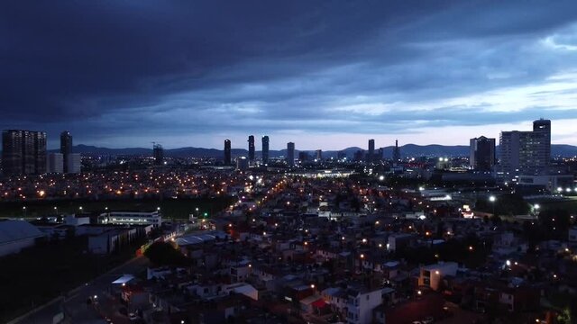 Noche en la ciudad de Puebla 