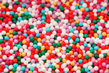 Balls Colored texture as a background in full screen.