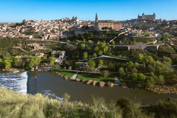 Fototapeta na wymiar Panoramic view of Toledo, Castilla-La Mancha, Spain