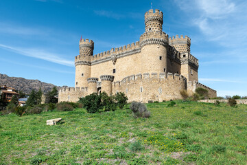New castle of Manzanares el Real, Madrid province, Spain