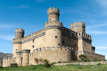 New castle of Manzanares el Real, Madrid province, Spain