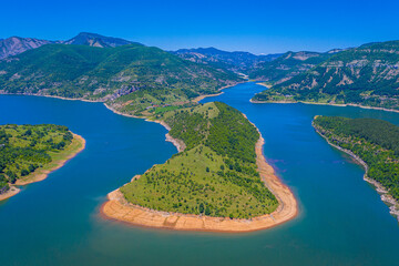 The meanders of Arda river near Ribartsi village in Bulgaria © dudlajzov