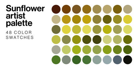 Impresionist artist palette full of color swatches ready to paint awesome artistic and creative paintings. Art collection set of colors from the impresionism art movement.