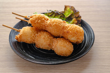 うずらの卵の串フライ