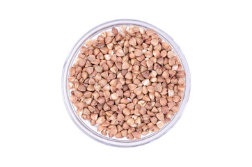 buckwheat in a glass bowl